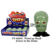 Wind Up Skull Glow in The Dark